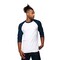 Gildan® Raglan Crewneck 3/4 Sleeve Heavy Cotton T-Shirt for Outdoor Activities & Daily Wear Tee